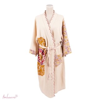 Kimono Nayeli Wafel Katoen Ecru Multi One size