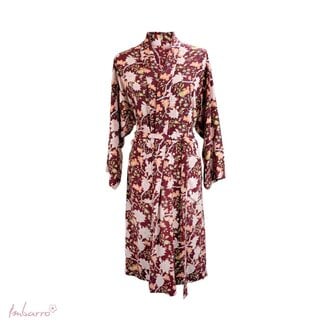 Imbarro Kimono Colette Diamond Weave Viscose Donkerrood