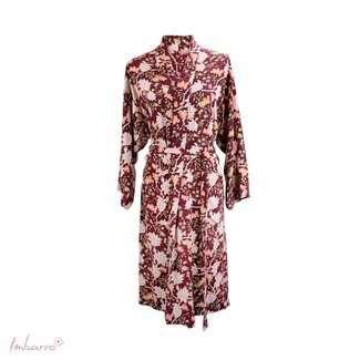 Kimono Colette Diamond Weave Viscose Donkerrood