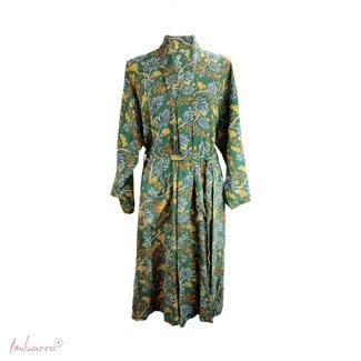 Imbarro Kimono Colette Diamond Weave Viscose Groen
