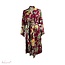 Kimono Romee Diamond Weave Viscose Donkerrood