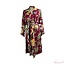 Kimono Romee Diamond Weave Viscose Donkerrood