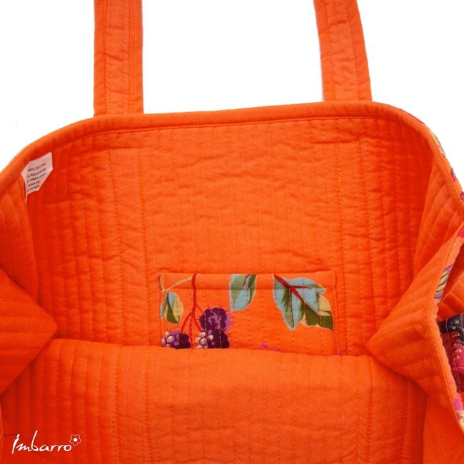 Imbarro Shopper Paradise Mandarine Katoen Gewatteerd