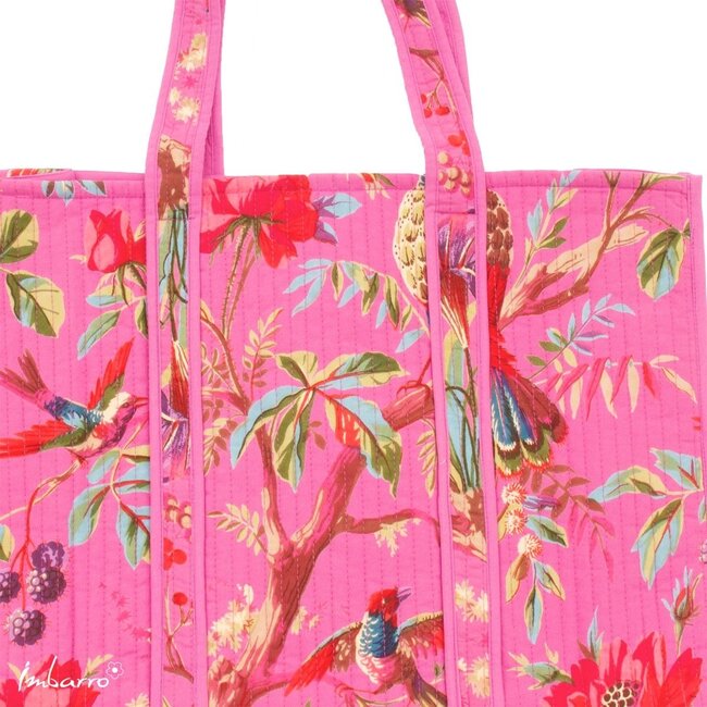 Shopper Paradise Paars Katoen Gewatteerd