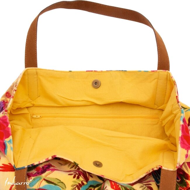 Imbarro Shopper Paradise Honey Velvet Katoen Tas