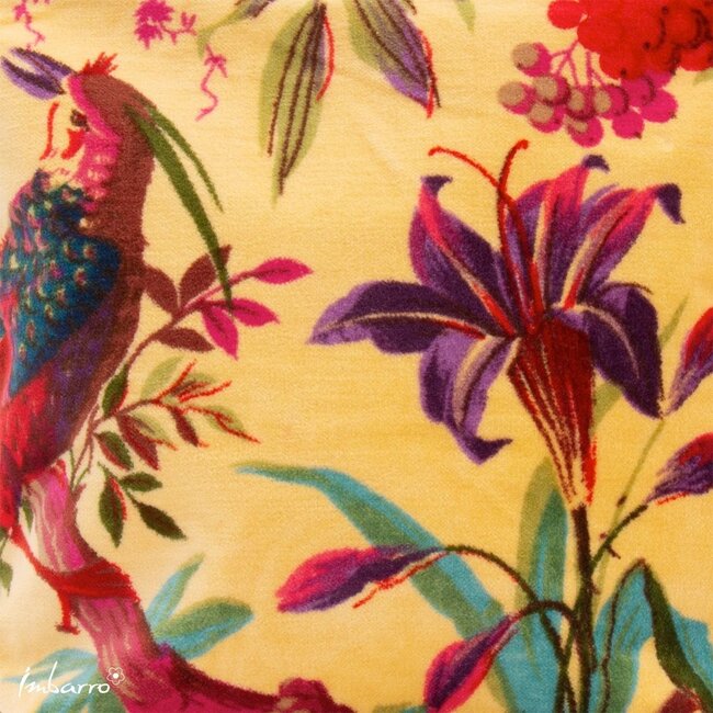 Pouch Paradise Honey Geel Velvet Katoen Etui