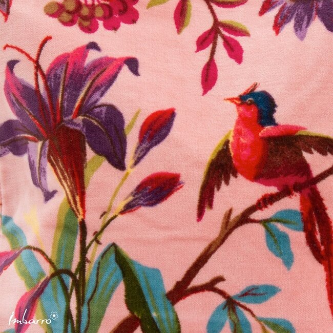 Pouch Paradise Dusty Pink Velvet Katoen Etui