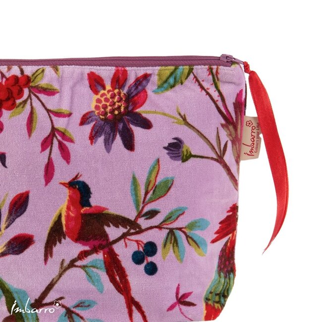 Pouch Paradise Lila Velvet Katoen Etui