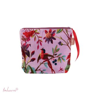 Pouch Paradise Lila Velvet Katoen Etui