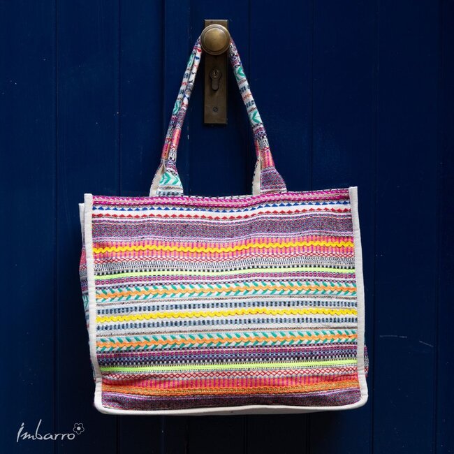 Shopper Coralie Kleurrijke Katoenen Tas