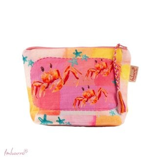 Imbarro Pouch Crabs Kleurrijke Katoenen Etui
