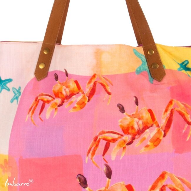Shopper Crabs Kleurrijke Katoenen Tas