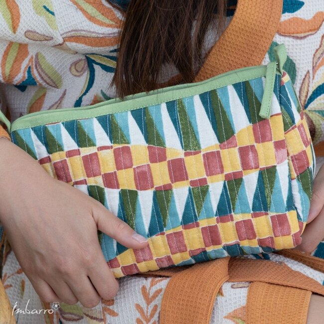 Pouch Savanna Kleurrijke Katoenen Etui