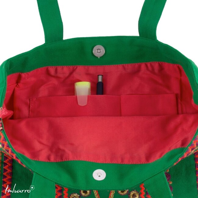 Shopper Rio Kleurrijke Katoenen Tas Groen