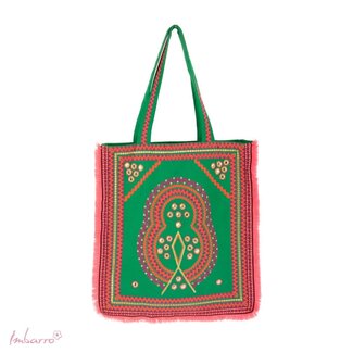 Shopper Rio Kleurrijke Katoenen Tas Groen