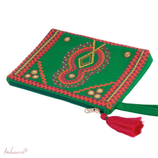 Pouch Rio Kleurrijke Katoenen Etui Groen