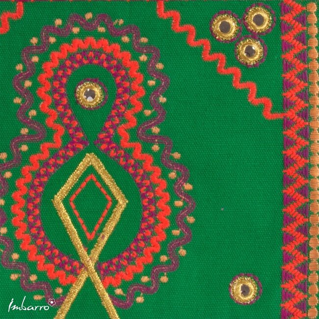 Pouch Rio Kleurrijke Katoenen Etui Groen