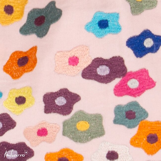 Shopper Bloom Kleurrijke Katoenen Tas Ecru