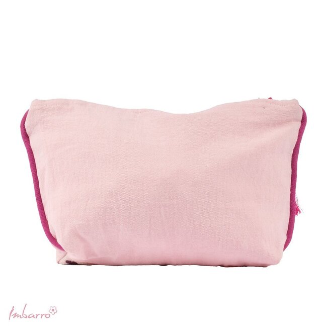 Pouch Bloom Kleurrijke Katoenen Etui Ecru