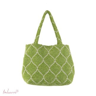 Imbarro Shopper Grace Groene Katoenmix Tas