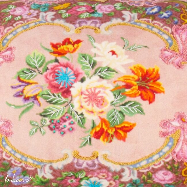 Sierkussen Voyage Roze Katoen Bloemenprint
