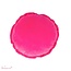 Imbarro Sierkussen Ruffle Rond Fuchsia Katoen Velvet