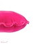 Sierkussen Ruffle Rond Fuchsia Katoen Velvet