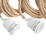 Lampfitting voor Plafond - Naturel Wit - 5 Fittings