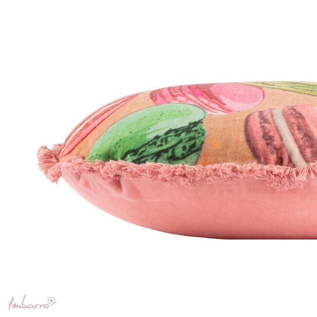 Sierkussen Macarons Rond Multi Katoen Velvet