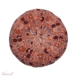 Imbarro Sierkussen Eleana Rond Caramel Velvet Dessin