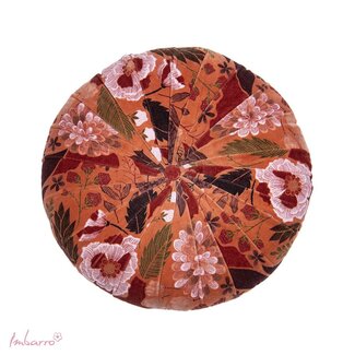 Imbarro Sierkussen Maye Rond Caramel Velvet Dessin