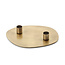 Gouden Kandelaar Aluminium Design - Plat