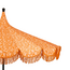 Parasol Oranje Met Franjes - Bohemian Tuinstijl