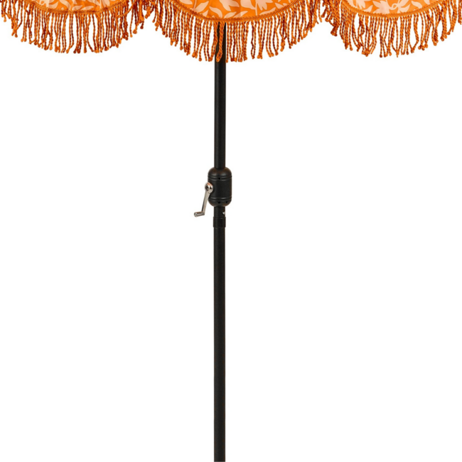 Parasol Oranje Met Franjes - Bohemian Tuinstijl