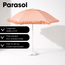 Parasol Perzik Met Ruches -  Bohemian Tuinstijl