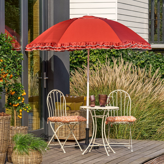 Parasol Terra Met Ruches - Bohemian Tuinstijl