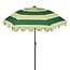 Parasol Groen Gestreept Met Ruches - Bohemian Tuinstijl
