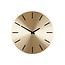 Wandklok Goud - Ronde Wandklok Aluminium