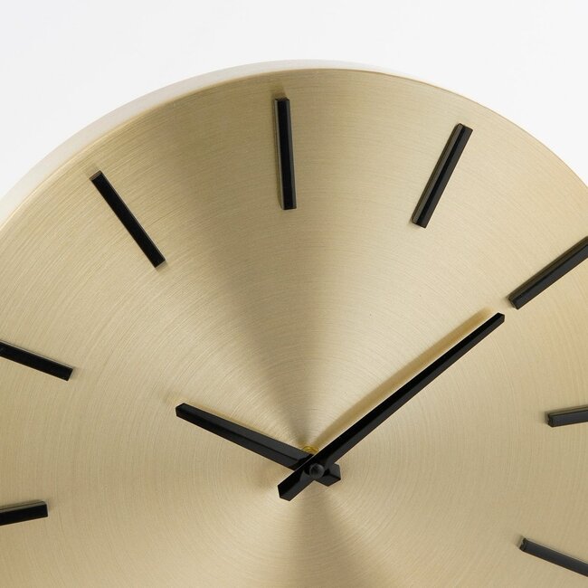 Wandklok Goud - Ronde Wandklok Aluminium