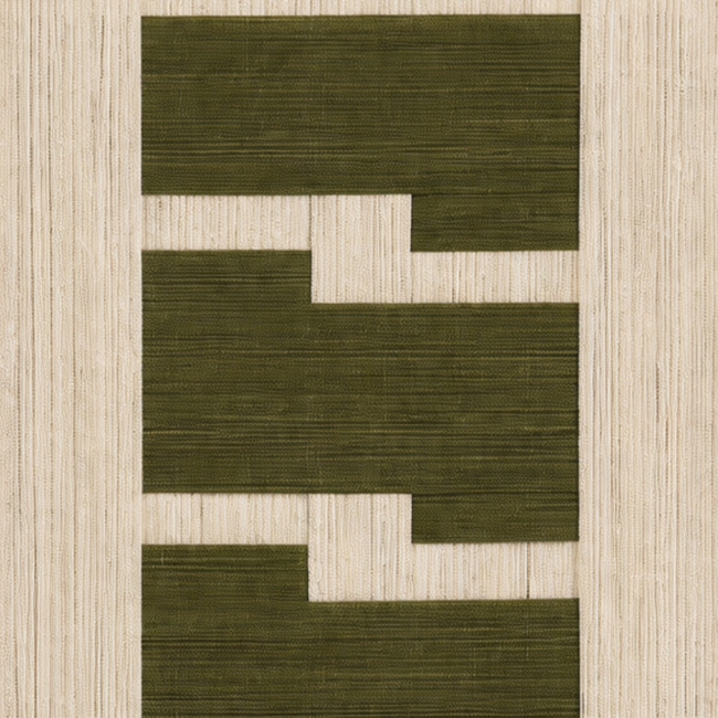 Wanddecoratie Groen - Grafisch Patroon