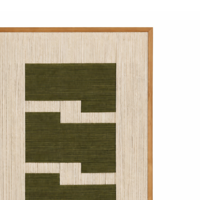 Wanddecoratie Groen - Grafisch Patroon