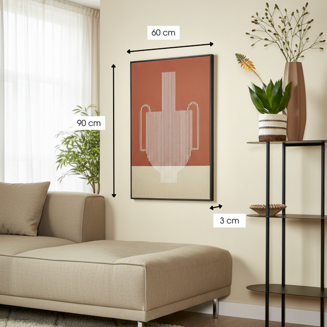 Wanddecoratie Donkerbruin - Grafisch Design