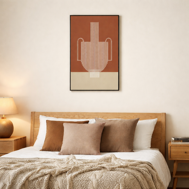 Wanddecoratie Donkerbruin - Grafisch Design