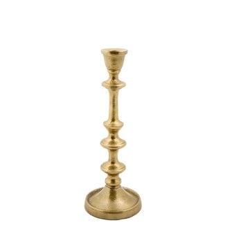 Kandelaar Antiek Goud Metaal met Klassieke Voet