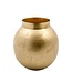 Ronde Vaas Antiek Goud Metaal - Gouden Vaas