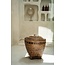 Opbergmand met Deksel - Rotan - Naturel Bruin - 42x42x45 cm