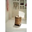 Mand met Deksel - Rotan - Naturel Bruin - 27x27x36 cm