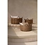 Les Quatre Mains Mand - Zeegras - 60x60x30 cm - Naturel