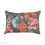 Sierkussen Plume Katoen Blauw Multi Pauw Bloemen