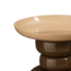 Bijzettafel Metaal Rond Bruin Beige - Modern Design